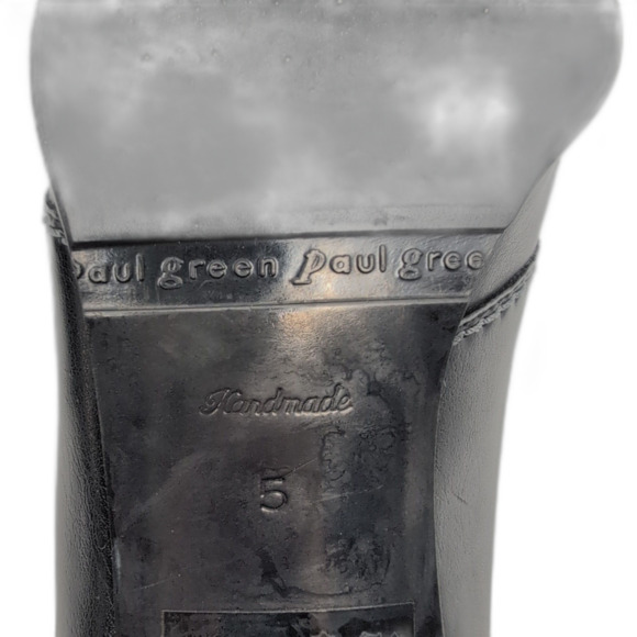 Paul Green Women Shoes UK 5 US 7 Brown Leather Heel Square Toe - Picture 10 of 11